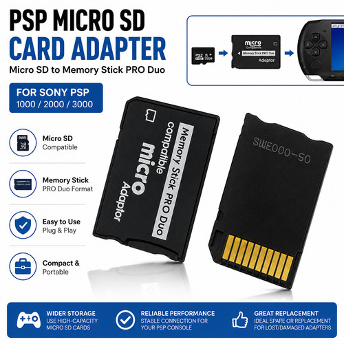 Psp card adapter for - adapter,