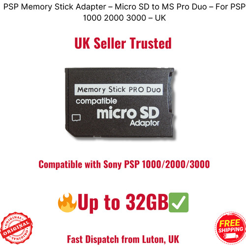Psp memory stick adapter - adapter, –