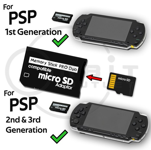Psp card adapter for - psp, sony